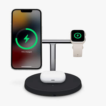 3-in-1 Wireless Charger — Black